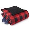 Shavel Micro Flannel The Original 7 Layers of Warmth Electric Blanket - Queen/Buffalo Check Red view 1