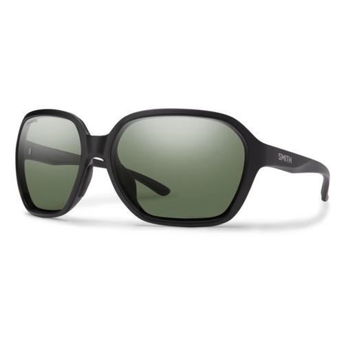 Smith Optics Whitney Sunglasses ChromaPop Polarized Gray Green - Matte Black Frame