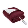 Serta Heated Fleece to Sherpa Throw - 50