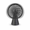 O2 Cool Treva 5 Inch Oscillating Rechargeable Desk Fan - Black view 1