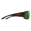 Smith Optics Guide's Choice Sunglasses ChromaPop Glass Polarchromic Brown Green Mirror - Matte Tortoise Frame view 2