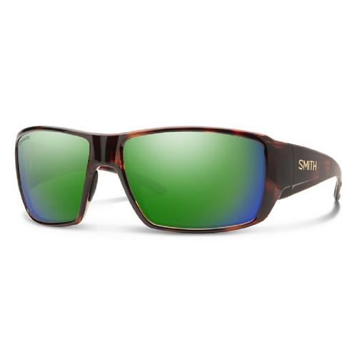 Smith Optics Guide's Choice Sunglasses ChromaPop Glass Polarized Green Mirror - Tortoise Frame