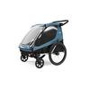 Thule Courier 2-Seat Kids Cargo Bike Trailer - Aegean Blue view 2