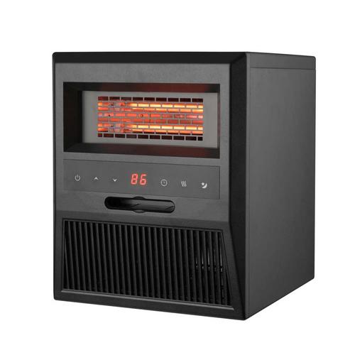 World Marketing Comfort Glow Portable Electric Infrared Quartz Heater with Remote - Black