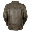 Milwaukee Leather Men's Brown Distressed Scooter Jacket view 2