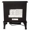 World Marketing Comfort Glow The Sanibel 3-Sided Infrared Quartz Electric Stove - Black view 2