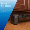 O2 Cool Treva Body Breeze Rechargeable Personal Fan with Wide Cooling Reach - Black view 3