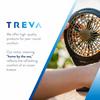 O2 Cool Treva Body Breeze Rechargeable Personal Fan with Wide Cooling Reach - Black view 6