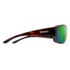 Smith Optics Guide's Choice Sunglasses ChromaPop Glass Polarized Green Mirror - Tortoise Frame view 2