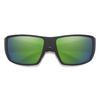 Smith Optics Guide's Choice Sunglasses ChromaPop Glass Polarized Green Mirror - Matte Black Frame view 1