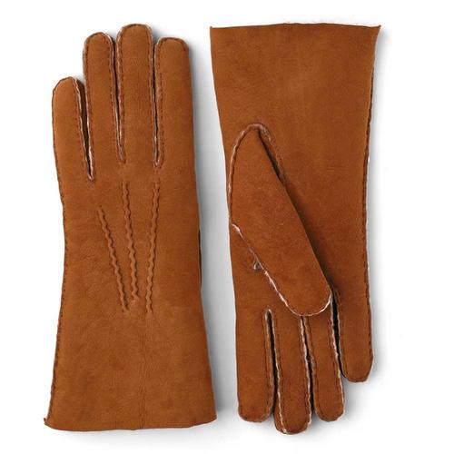 Hestra Women's Lambskin Suede Handsewn Leather Gloves