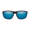 Smith Optics Redding Sunglasses ChromaPop Glass Polarized Blue Mirror - Matte Black Frame view 1