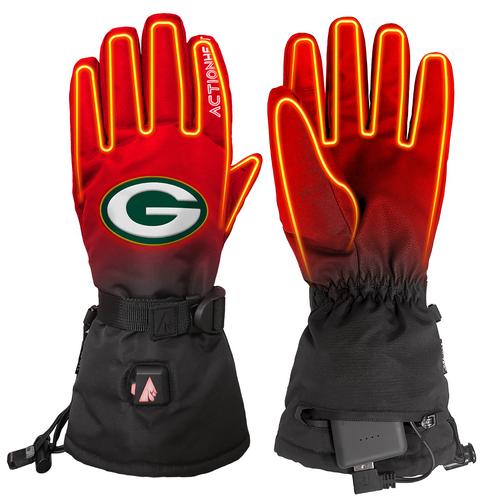 ActionHeat Green Bay Packers 5V Battery Heated Gloves