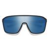 Smith Optics Boomtown Sunglasses ChromaPop Polarized Blue Mirror - Matte Black Frame view 1