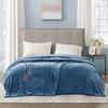 Beautyrest 100% Polyester Knitted Solid Microlight to Solid Microlight Heated Blanket - Twin view 2