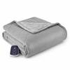 Shavel Micro Flannel The Premier Reverse to Ultra Velvet Heated Throw/Twin - Oversized 62