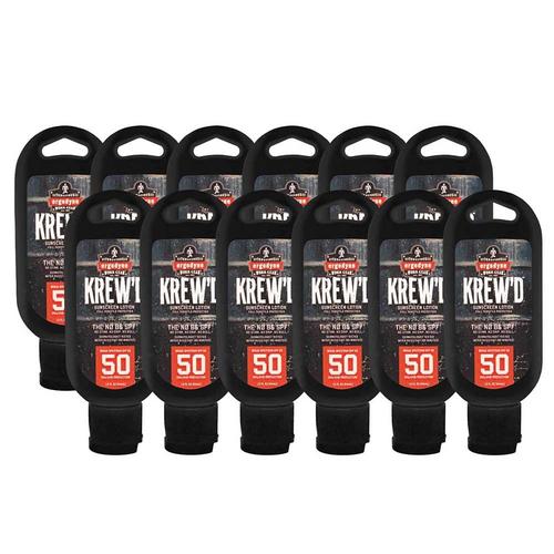 Ergodyne Krewd 6352 SPF 50 Sunscreen Lotion - 1.5oz/12-Pack