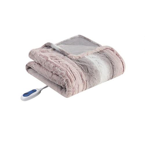 Beautyrest Heated Zuri Oversized Faux Fur Throw - 50