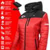 ActionHeat Kansas City Chiefs 5V Women's Colorblock Puffer Battery Heated Jacket view 3