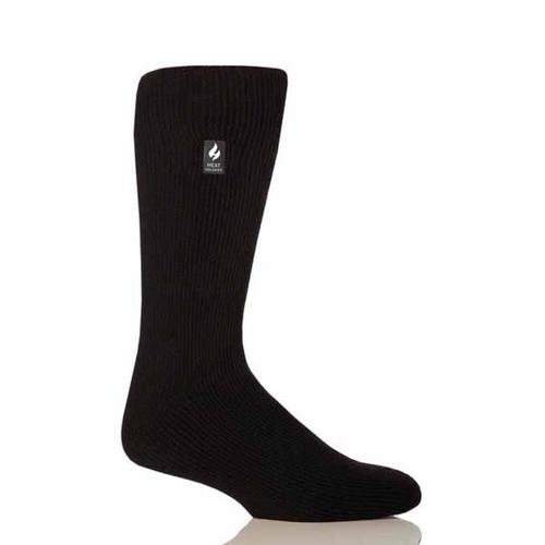 Heat Holders Men's Lite Dunlin Solid Crew Socks - Black