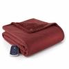 Shavel Micro Flannel The Premier Reverse to Ultra Velvet Heated Throw/Twin - Oversized 62