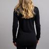 Merino Skins Unisex Long Sleeve Crew Neck - Black view 4