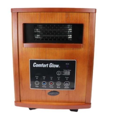 World Marketing Comfort Glow 8-Element Infrared Quartz Heater and Over Heat Protection - Oak