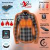 NexGen Heat Women's Standard 'Bonnie' Flannel Long Sleeve Heated Shirt view 3