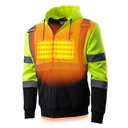 Gobi Heat Men's Beam Workwear Heated High-Vis Hoodie