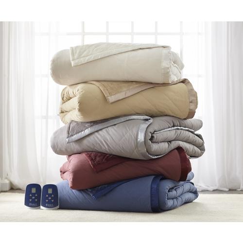 Shavel Micro Flannel Electric Heated Ultra Velvet Blanket - King