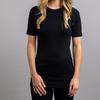 Merino Skins Unisex Short Sleeve Crew Neck - Black view 3