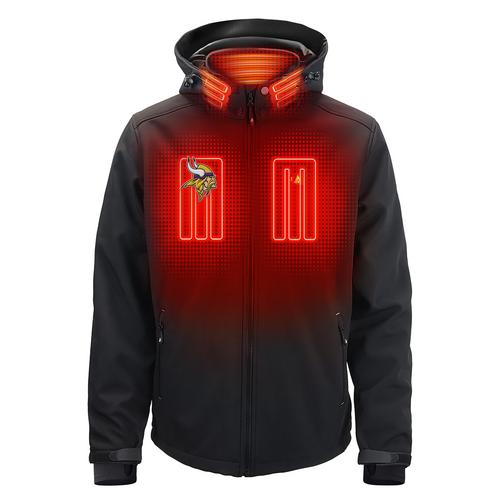 ActionHeat Minnesota Vikings 5V Men's Softshell Battery Heated Jacket