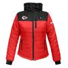 ActionHeat Kansas City Chiefs 5V Women's Colorblock Puffer Battery Heated Jacket view 1