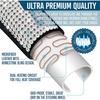 Zone Tech 12V Car Heated Steering Wheel Cover with Bling - Black and White Diamond Rhinestone view 6