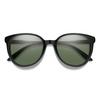 Smith Optics Cheetah Sunglasses ChromaPop Polarized Gray Green - Black Frame view 1