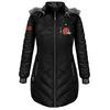 ActionHeat Cleveland Browns 5V Women's Long Puffer Battery Heated Jacket view 1