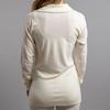 Merino Skins Unisex Long Sleeve Half Zip Front - White view 4