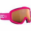 POC POCito Iris Kid's Ski Goggles Partly Sunny Light Orange Lens - Fluorescent Pink Frame view 2