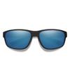 Smith Optics Redding 2 Sunglasses ChromaPop Glass Polarized Blue Mirror - Matte Black Frame view 1