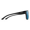 Smith Optics Shoutout Sunglasses ChromaPop Polarized Blue Mirror - Matte Black Frame view 2