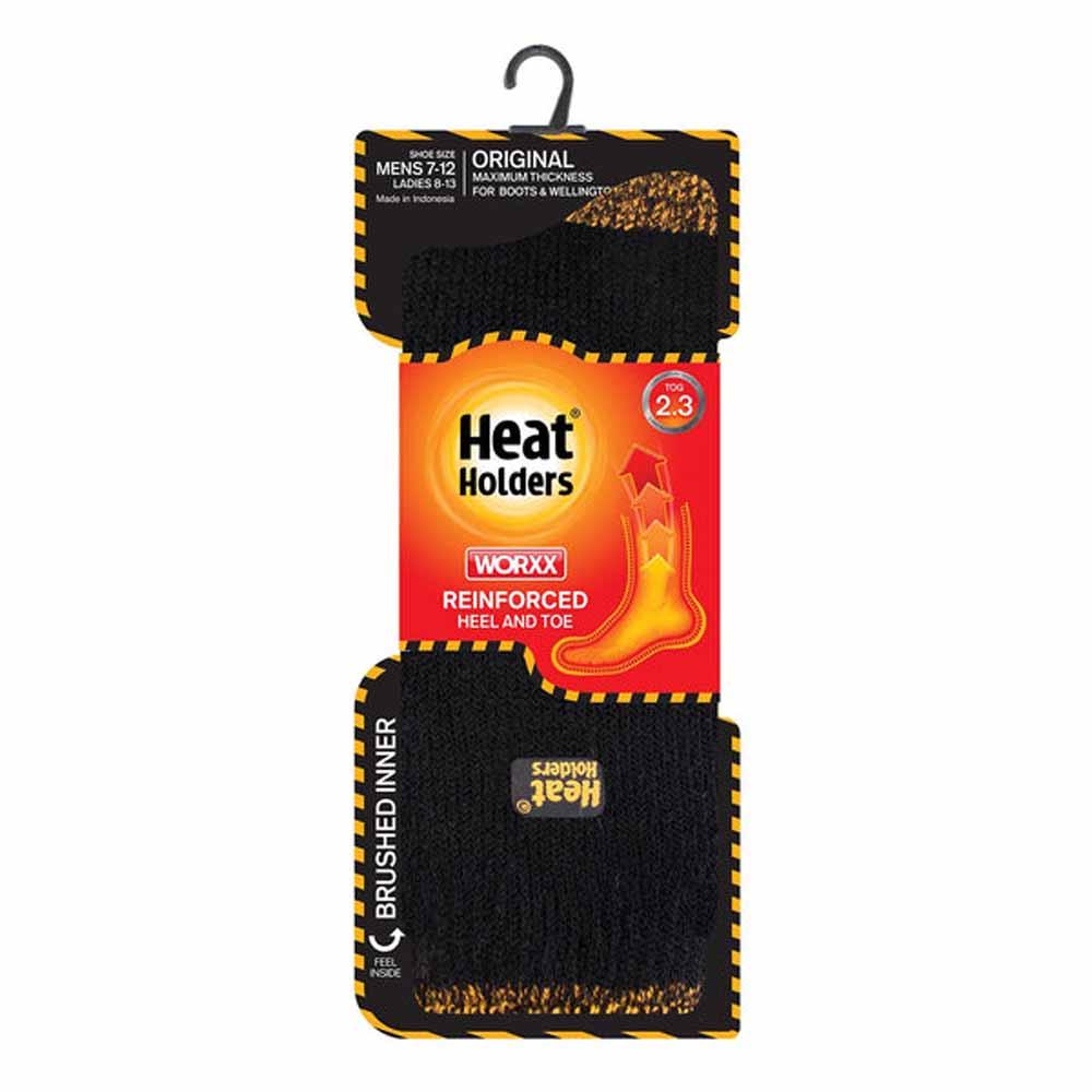 thumbnail interactive-video image 1 of Heat Holders Mens/Ladies Thermal Work Boot Socks – Reinforced Heel & Toe 1 of 6