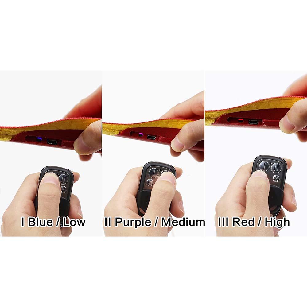 Heated Insoles, USB Waterproof Heating Warer Shoes Insoles, Cutting