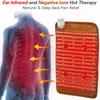 UTK Infrared Heating Pad for Pain Relief with Photon and Full Tourmaline Beads - Brown view 2