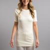 Merino Skins Unisex Short Sleeve Crew Neck - White view 3