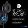 O2 Cool Treva 3.5 Inch USB Powered Fan with Suction Cup - Black view 5