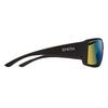 Smith Optics Guide's Choice Sunglasses ChromaPop Glass Polarchromic Yellow Blue Mirror - Matte Black Frame view 2