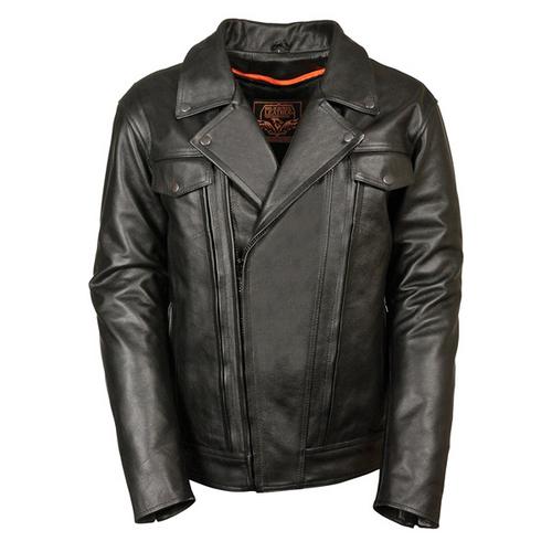 Milwaukee Leather Men's Utility Pocket Vented Cruiser Jacket