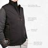 30seven Men's Heated Softshell Regular Fit Sleeveless Jacket with Extra Warm Fleece lining - 5 Volt view 3