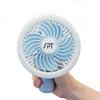 Sunpentown Rechargeable Personal Hand-Held Fan with LED Light - Blue view 1