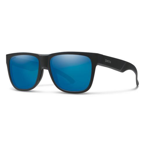 Smith Optics Lowdown 2 Sunglasses ChromaPop Polarized Blue Mirror - Matte Black Frame